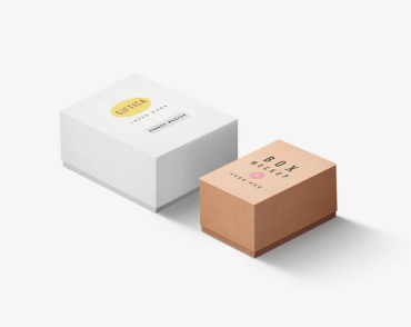 Colourfull boxes laying on a white background